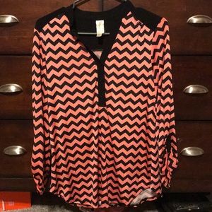 3/4 length polyester shirt